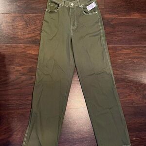 Full Tilt Army Green Flare Pants